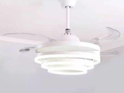 VENTILADOR RETRACTIL STVT43-SM MINIMALISTA COLOR BLANCO 48" STAR TRACK