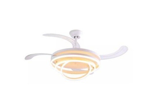 VENTILADOR RETRACTIL STVT43-SM MINIMALISTA COLOR BLANCO 48" STAR TRACK