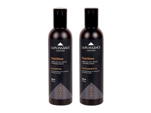 La Puissance Kit Argan Shampoo + Acondicionador Cabello Dañado