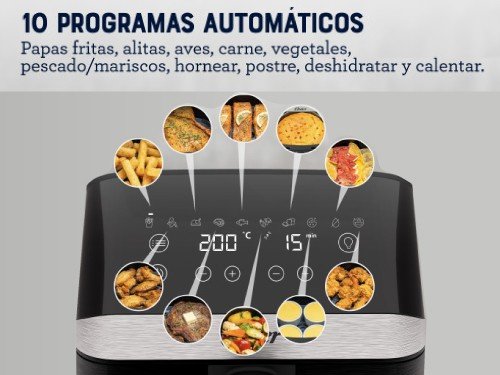 Freidora de Aire Digital Oster® 4L de capacidad CKSTAF40WDDF