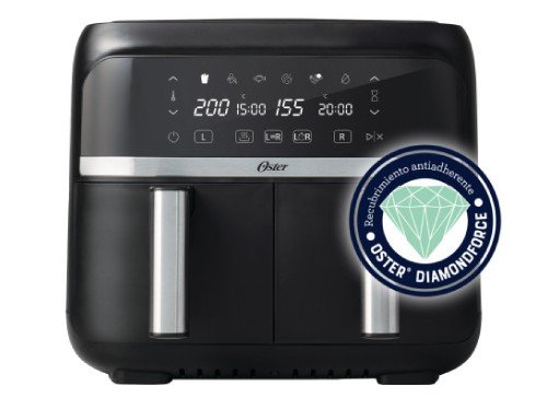 Freidora de aire Oster® dual, 7.6L de capacidad , CKSTAF7MCDDF