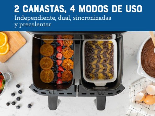 Freidora de aire Oster® dual, 7.6L de capacidad , CKSTAF7MCDDF
