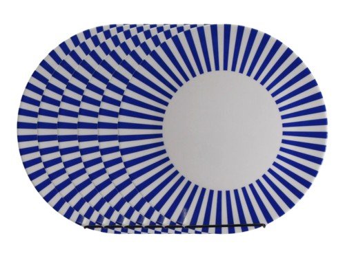 Juego de Vajilla Set 6 Piezas Platos Playo Melamina Redondo