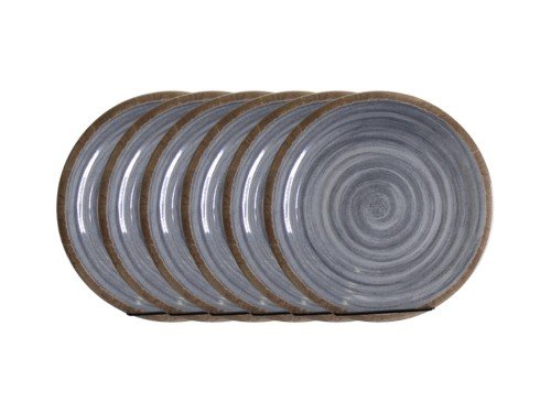 Juego de Vajila Set X6 Piezas Platos De Postre Grandes De Melamina