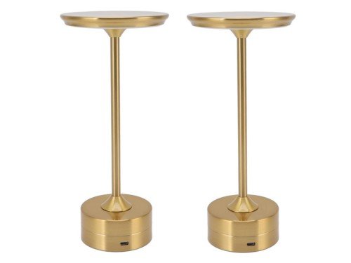 Combo Juego 2 Veladores Lampara Táctil Centro De Mesa Usb Touch