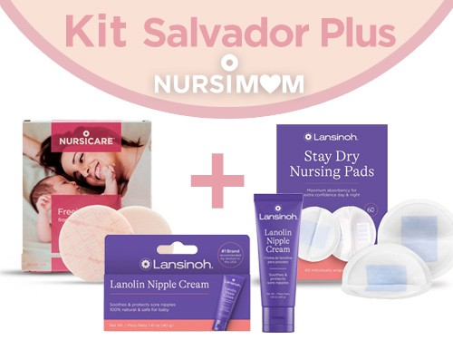 Kit Almohadillas Nursicare + Pads de Lact Desechab + Crema Lanolina40g