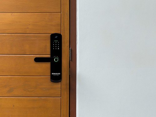 Cerradura Inteligente Biométrica Smart House Wifi De Vidrio Templado