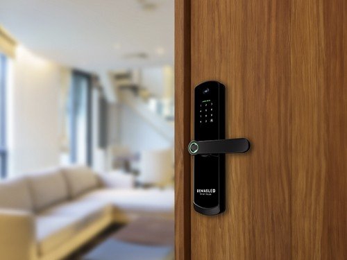 Cerradura Inteligente Biométrica Smart House Wifi De Vidrio Templado