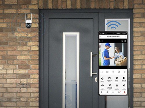 Camara Seguridad Smart 720p Wifi Exterior App Smartlife