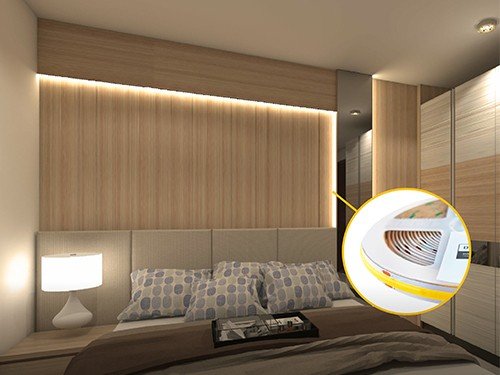 Tira Led Cob 24v 11w/m, Blanco Calido 480 Leds/m Por 5 metros