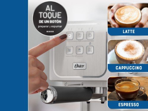 Cafetera Oster® PrimaLatte™ Touch Blanca BVSTEM6801W