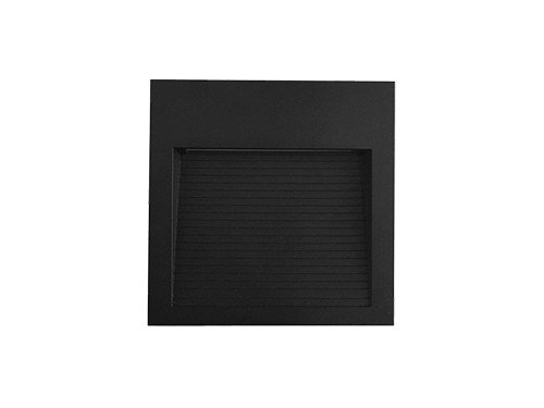 Aplique De Aluminio de 6w 12x12cm De Pared Para Exterior Luz Led