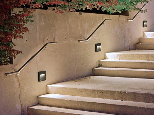 Aplique De Aluminio de 6w 12x12cm De Pared Para Exterior Luz Led