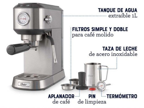 Cafetera compacta de espresso Oster® BVSTEM7200