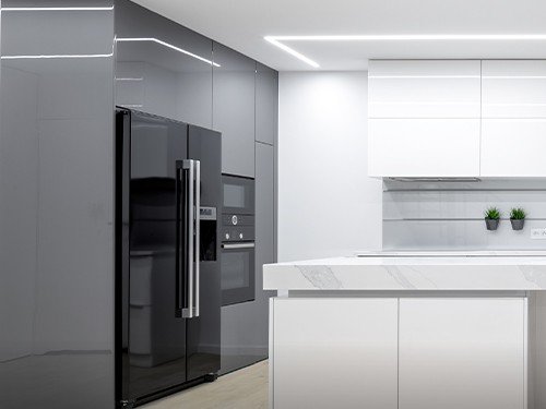 Perfil De Aluminio Blanco Para Embutir Para Tira Led Por 2 metros