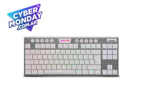 Teclado Gamer Redragon Horus K621W White – Compacto y retroiluminado