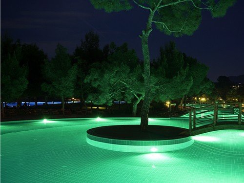 Luminaria Led Rgb Para Pileta 18w Ip68 de 257mm de diametro