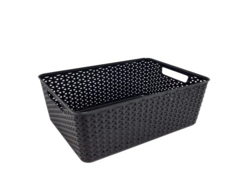 Set X 6 Canastos Organizadores Ratan Rectangular Colombraro