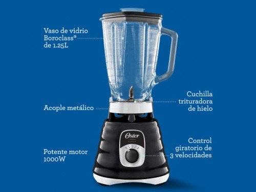 Licuadora clásica Oster® negra BLST4655B