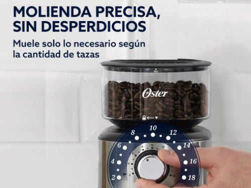 Molinillo de Café Oster® de Muelas, 18 Configuraciones BVSTBMH24