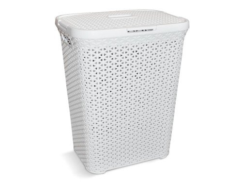 Cesto De Ropa Ratan Alto C/tapa Art 949 Colombraro