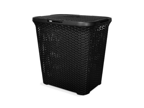 Cesto De Ropa Ratan Alto C/tapa Art 949 Colombraro