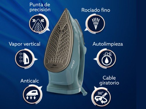 Plancha de Vapor Oster®, AeroGlide S7000, Verde Claro, GCSTAC7001-054