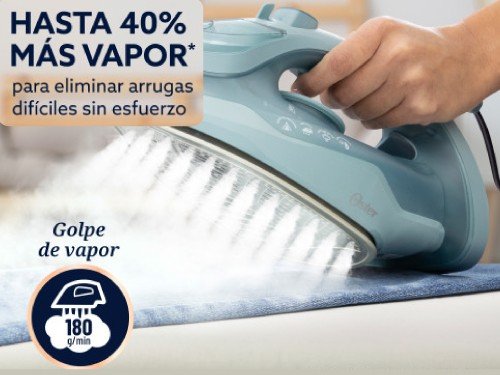 Plancha de Vapor Oster®, AeroGlide S7000, Verde Claro, GCSTAC7001-054