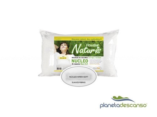 Almohada 70x45 fibras de nucleo Fiberball Naturis