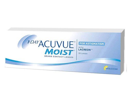 Lentes de contacto Acuvue Moist 1 Day para astigmatismo