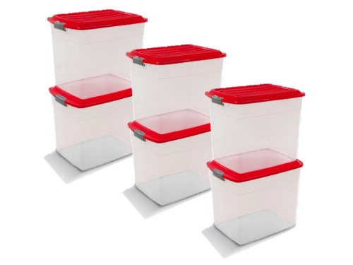 Cajas Plastica Organizadora Colbox 34 Lts. Colombraro 6 Unid