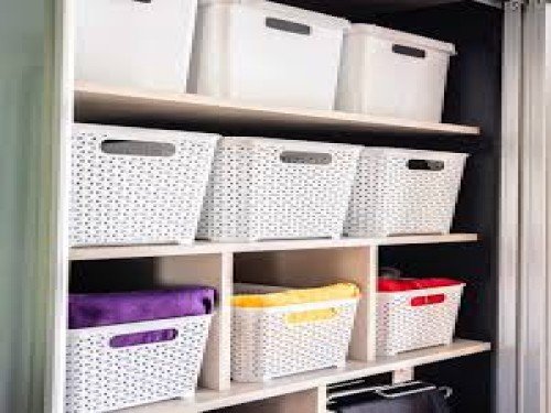 Cesto Plastico Ratan Chico X4 Colombraro