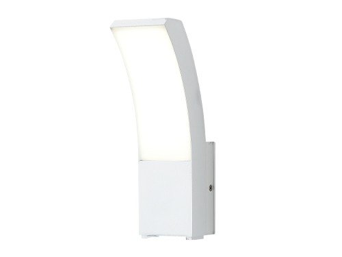 Aplique Exterior Pared 11w  Moderno Curvo Color Blanco Luz Led