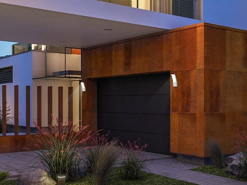 Aplique Exterior Pared 11w  Moderno Curvo Color Blanco Luz Led