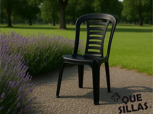 Silla plástica apilable jardin exterior Reina