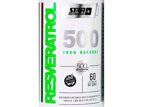 Star Nutrition Resveratrol 500 Suplemento 60 Capsulas