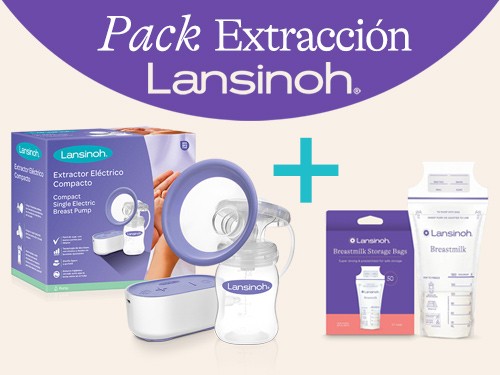 Pack Sacaleche Eléctrico + Bolsitas de Almacenamiento x50 Lansinoh