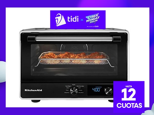 Horno Eléctrico KitchenAid RKCO128RBM con Freidora de Aire 14Lts Negro