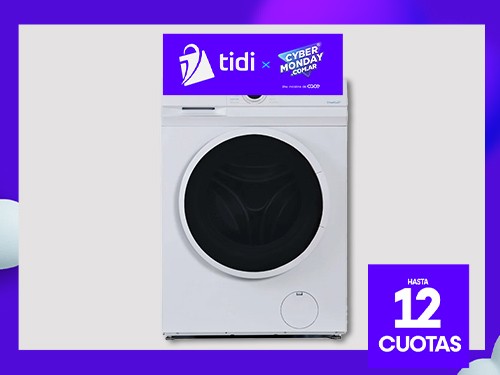 Lavarropas MIDEA MF100W60/W-A1 Carga Frontal 6Kg 1000 RPM Blanco