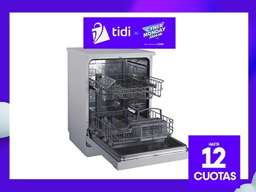 Lavavajillas MIDEA DE-312SAR1/4 12 Cubiertos Silver