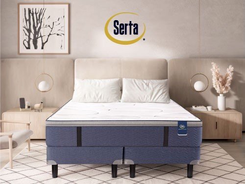 Conjunto Colchón Serta Pensilvania y Sommier Perfect Sleeper 180×200