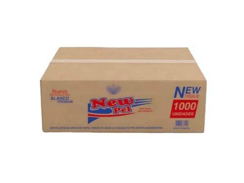 Caja de Servilletas Blanco Premium x 1000 unidades New Pel