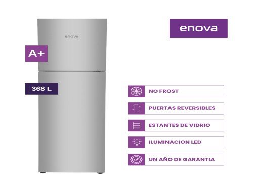 Heladera Enova No-Frost 246L 190/56L RE24SN10