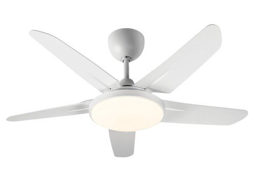 Ventilador De Techo Codini Blanco 5 Aspas Luz Led Control Remoto