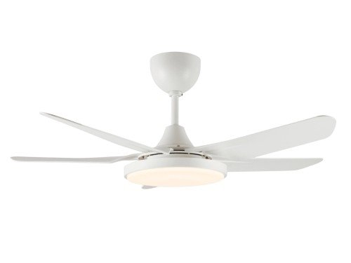 Ventilador De Techo Codini Blanco 5 Aspas Luz Led Control Remoto