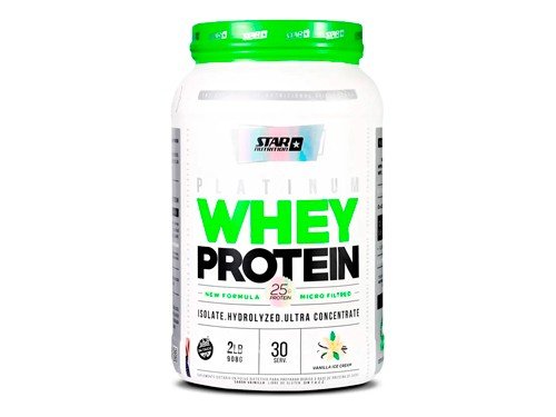 Star Nutrition Platinum Whey Protein Suplemento Vainilla 908