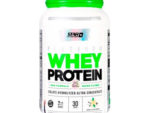 Star Nutrition Platinum Whey Protein Suplemento Vainilla 908