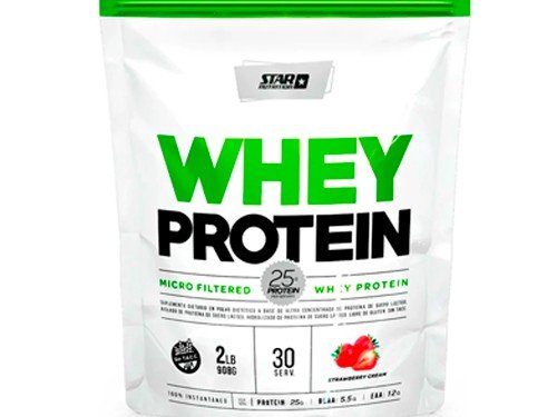 Star Nutrition Whey Protein Suplemento Frutilla Cream 908gr