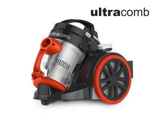 Ultracomb As-4224 Aspiradora Negra y Naranja 1800w 220v