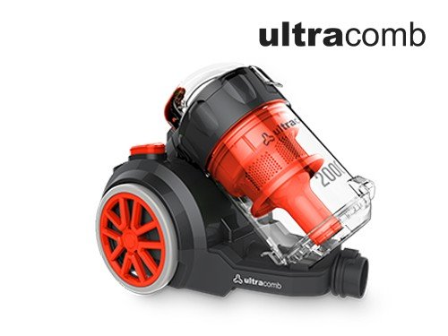Aspiradora Ultracomb Sin Bolsa As4228 2000w Filtro Color Gris/naranja